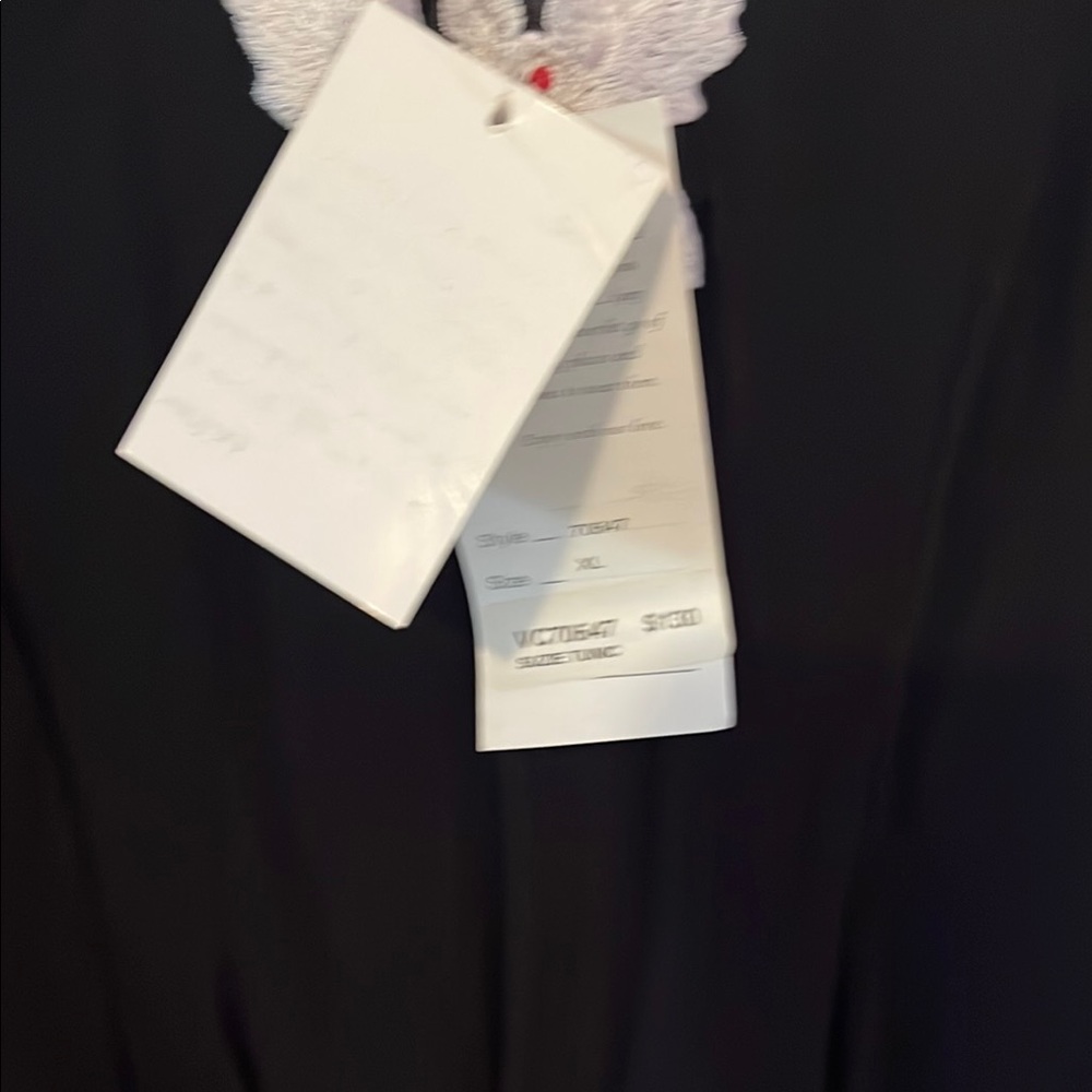 Black Lace Tunic with Floral Embroidery - Picture 4 of 7